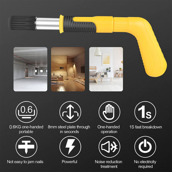 ⁦عرض 2 مسدس مسامير ستيل Steels Nail Shooting Gun⁩ - الصورة ⁦6⁩
