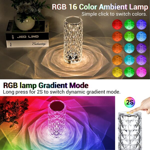 ⁦Crystal Diamond Lamp مصباح كريستال الماس⁩ - الصورة ⁦6⁩