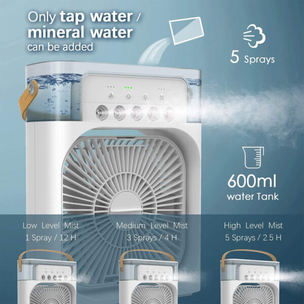 ⁦Portable Air Conditioner Fan - مروحة مكيف الهواء المحمولة⁩ - الصورة ⁦5⁩