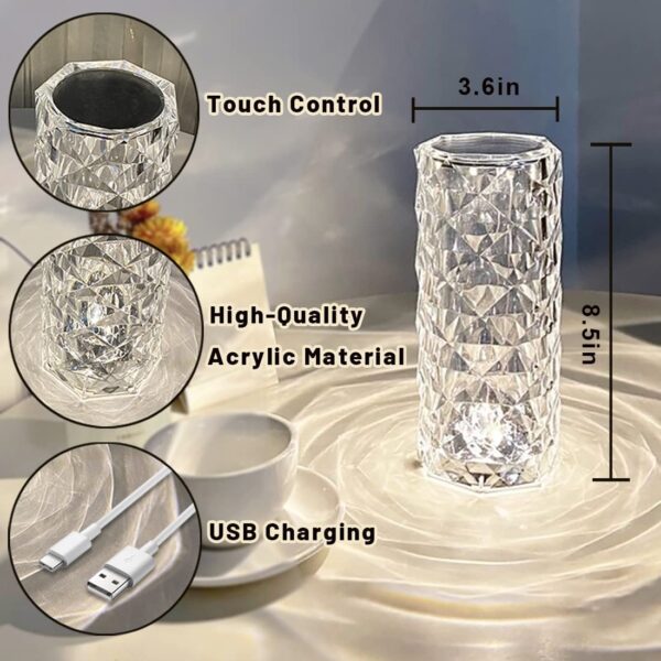 ⁦Crystal Diamond Lamp مصباح كريستال الماس⁩ - الصورة ⁦4⁩