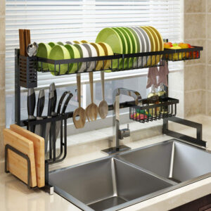 Large Stainless Sink Drying Rack منظم الحوض الكبير