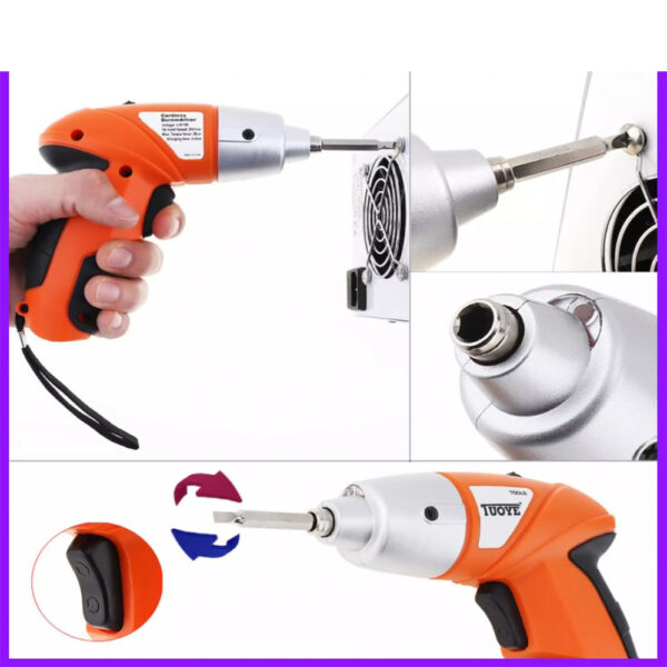 ⁦Cordless Screwdriver 45 PCs شنطة عدة مفك ودريل 44 قطعة⁩ - الصورة ⁦4⁩