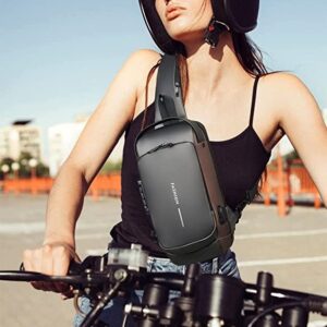 Portable Waterproof USB Bag شنطة ظهر كروس بودي مضادة للماء