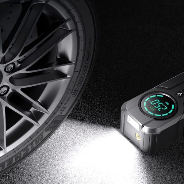 ⁦ضاغط هواء محمول لنفخ الاطارات - Portable air compressor to inflate tires⁩ - الصورة ⁦5⁩