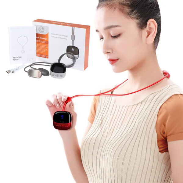 ⁦مدلك الرقبة والكتف مدلك ذكي لاسلكي - Neck Massager LED Display⁩ - الصورة ⁦7⁩