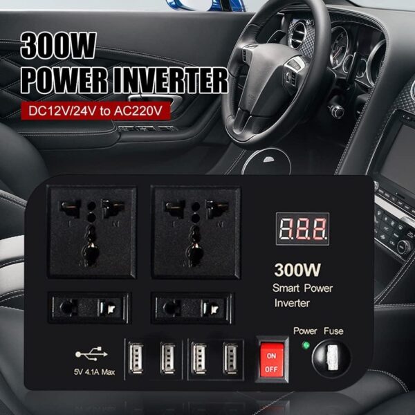 ⁦300W Car Charger Converter - محول طاقة للسيارة 300 واط⁩ - الصورة ⁦6⁩