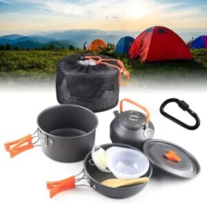 • AVCXEC Camping Cookware Set – مجموعة تجهيزات المطابخ للتخييم من AVCXEC